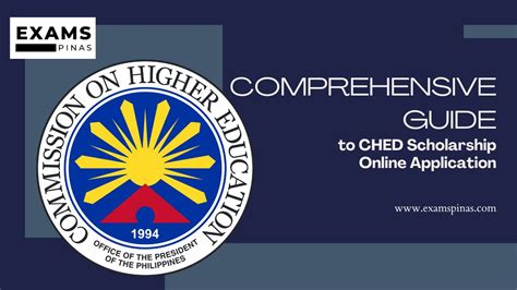 CHED Scholarship Online Application Guide .